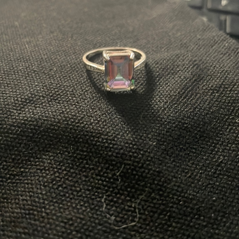 Women’s Sterling Silver Mystic Topaz Ring